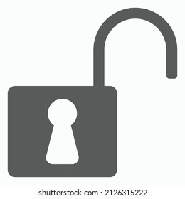 padlock icon, lock vector, key illustration