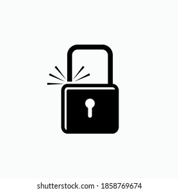 Padlock Icon. Locked Symbol - Vector.