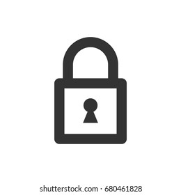 Padlock Icon Logo Template Illustration Design. Vector EPS 10.