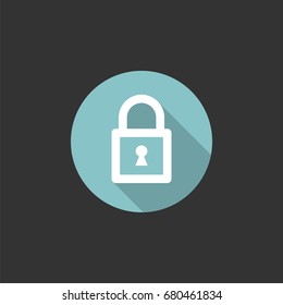 Padlock Icon Logo Template Illustration Design. Vector EPS 10.