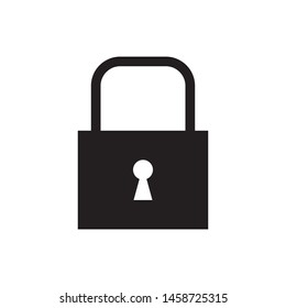 padlock icon logo vector design template