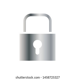 padlock icon logo vector design template