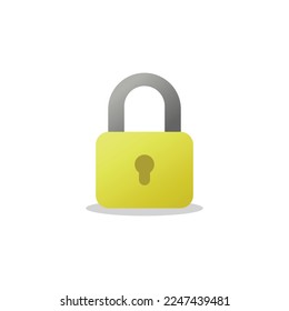 Padlock Icon. Padlock Logo. Vector Illustration. Isolated on White Background. Editable Stroke