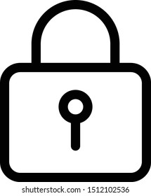 padlock icon for logo, web design and other