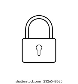 Padlock Icon. No Access, Locked Symbol.