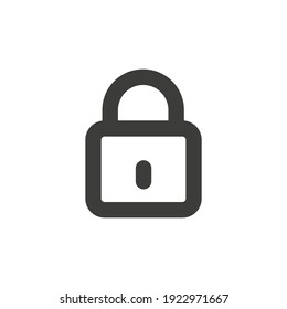 Padlock icon on white background