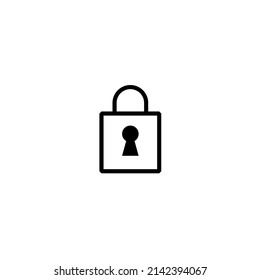 Padlock icon on white background