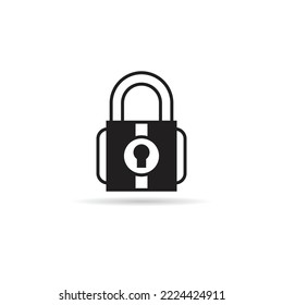 padlock icon on white background