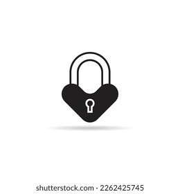 icono de candado en fondo blanco