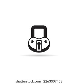 padlock icon on white background