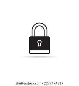 padlock icon on white background