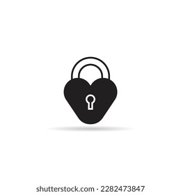 padlock icon on white background