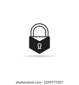 padlock icon on white background