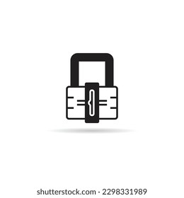 padlock icon on white background