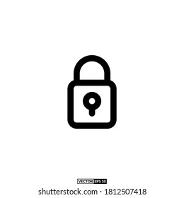 diseño vectorial del icono de candado