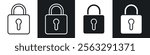 Padlock icon pack for app and website ui designs.