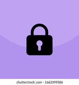 Padlock icon. Protection symbol. Vector illustration.
