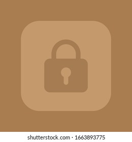 Padlock-Symbol. Schutzsymbol. Vektorillustration.