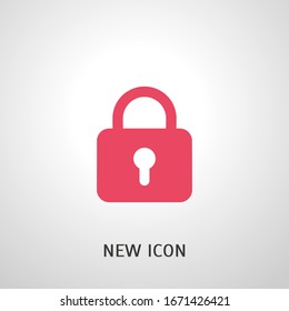 Icono de candado. Símbolo de protección. Ilustración vectorial.