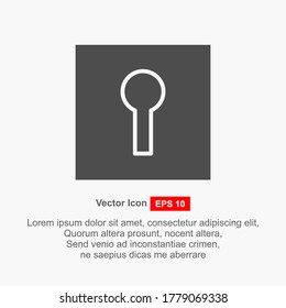 Padlock icon. Protection symbol. Vector illustration.