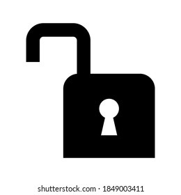 Icono de candado. Ilustración del vector de protección. Símbolo de seguridad para el diseño de su sitio web, logotipo, aplicación, interfaz de usuario. Bloqueo de cifrado. Ajuste A.