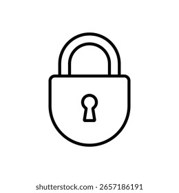 Icono de candado que representa la seguridad y la privacidad, incluidas las variaciones de diseño sólido, contorno y mínimo sobre un fondo blanco