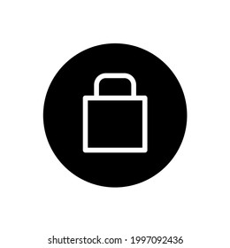 Icono de bloqueo con estilo redondeado