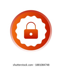 Icono de candado para seguridad, privacidad y protección. Icono de diseño plano listo para ser utilizado en sitios web, aplicaciones móviles, presentaciones y cualquier otro proyecto