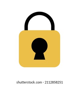 Padlock icon. Security and safety. Vector.
