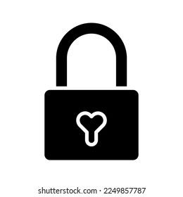 Padlock-Symbol. Unterschrift für mobiles Konzept und Webdesign. Vektorgrafik