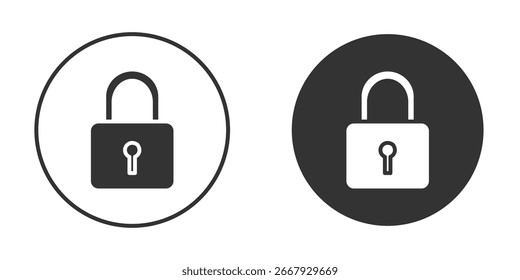 Símbolo de silueta de icono de candado. Vector aislado ilustración