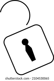 icono de candado , diseño simple sobre fondo blanco