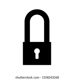 padlock icon. simple vector illustration