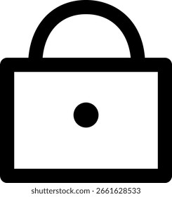 Símbolo de icono de candado para seguridad y protección