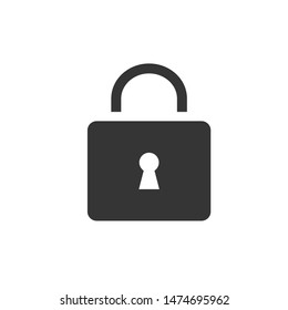 Padlock Icon Symbol Vector Illustration