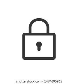 Padlock Icon Symbol Vector Illustration