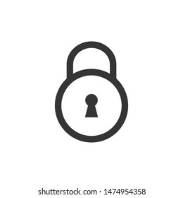 Padlock Icon Symbol Vector Illustration