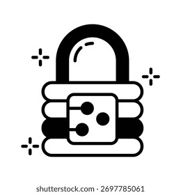 Icono de candado que simboliza la seguridad y protección de datos de inteligencia artificial.