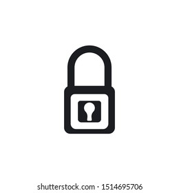 padlock icon template vector design