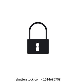 padlock icon template vector design