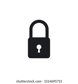 padlock icon template vector design