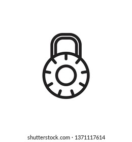 padlock icon trendy
