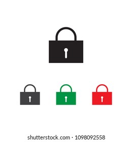 padlock icon trendy design template