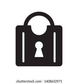 Padlock icon in trendy flat style design. Vector graphic illustration. Lock symbol for website design, logo, app, and ui. EPS 10.