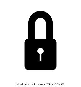 Padlock icon in trendy vector design illustration