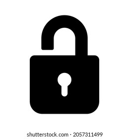Padlock icon in trendy vector design illustration
