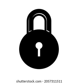 Padlock icon in trendy vector design illustration