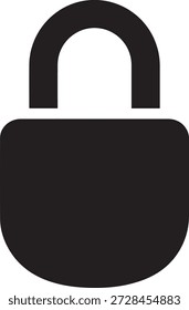 Padlock Icon, Unlocked State, Simple Design, Security Symbol