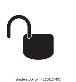 Padlock icon vector