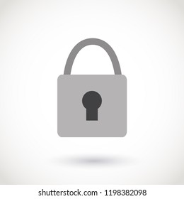 Padlock icon. Vector